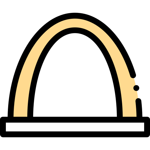 arco do gateway Detailed Rounded Lineal color Ícone