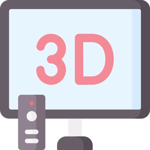 3d movie Special Flat icon