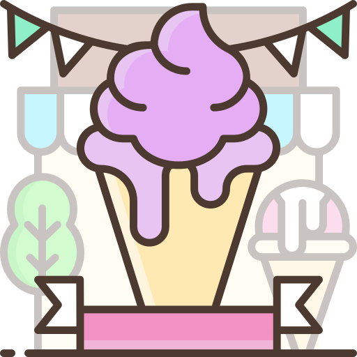 crème glacée SBTS2018 Lineal Color Icône