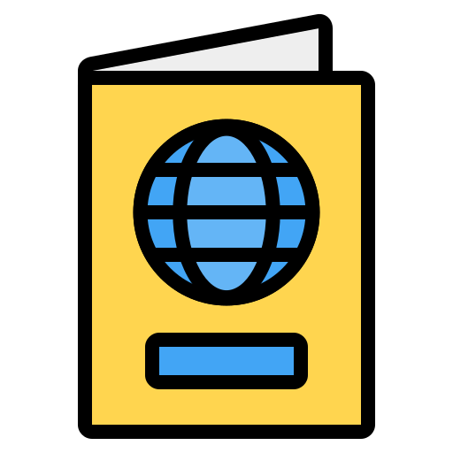 passaporto internazionale Generic Outline Color icona