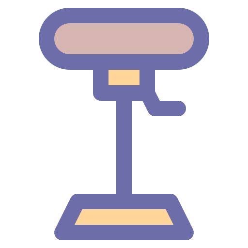Bar stool Generic Outline Color icon
