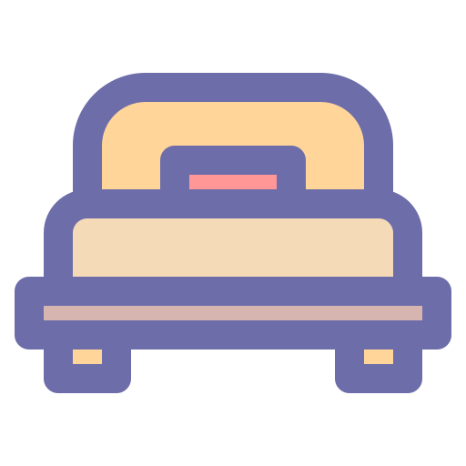 cama Generic Outline Color icono