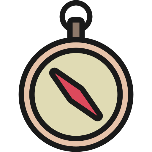 Compass Generic Outline Color icon