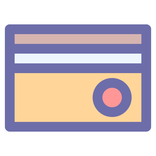 クレジットカード Generic Outline Color icon