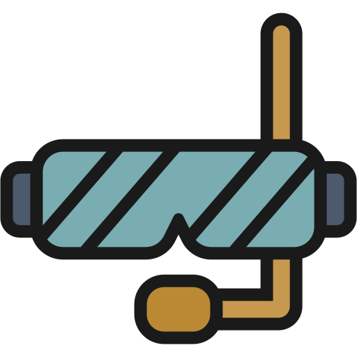 Snorkeling Generic Outline Color icon