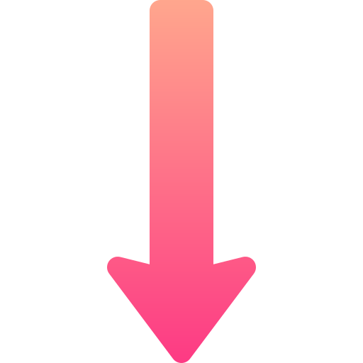 flecha hacia abajo Basic Gradient Gradient icono