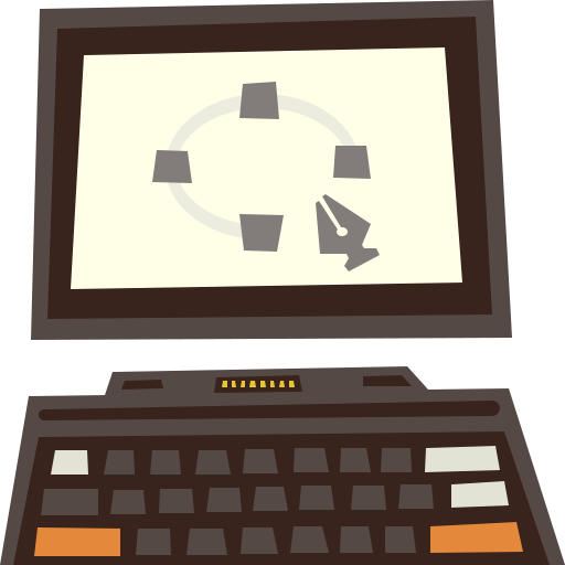 tableta Cartoon Flat icono