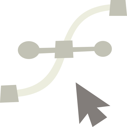 Curve Cartoon Flat icon