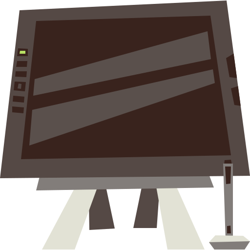 tablet graficzny Cartoon Flat ikona