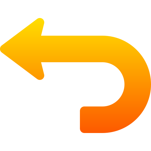 flecha curva Basic Gradient Gradient icono