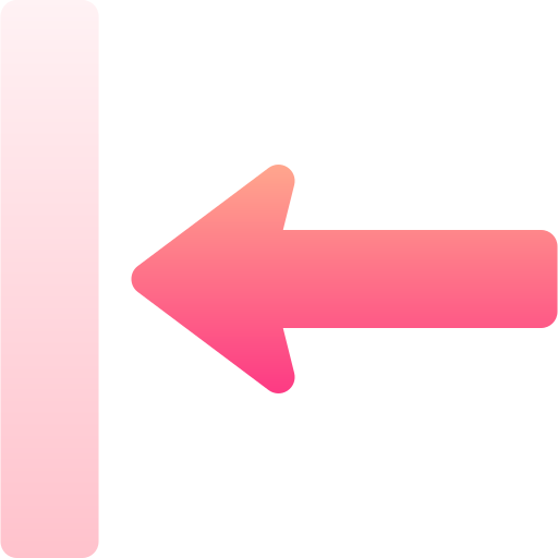 Left arrow Basic Gradient Gradient icon