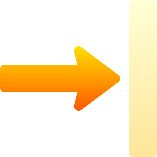 flecha correcta Basic Gradient Gradient icono