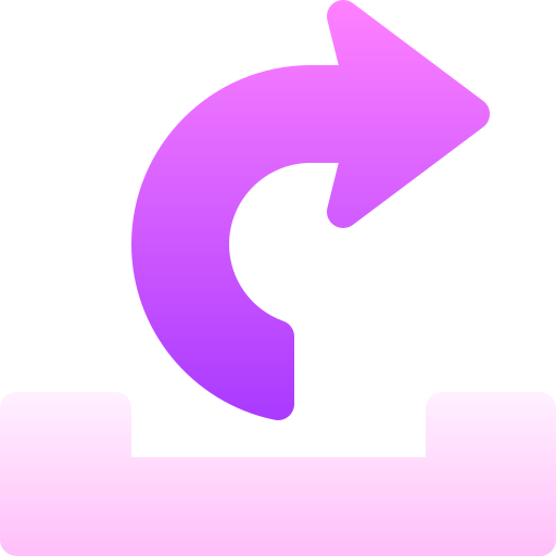 Right arrow Basic Gradient Gradient icon