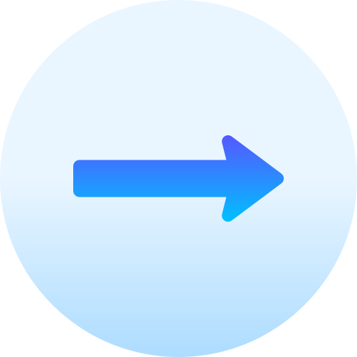 Right arrow Basic Gradient Circular icon