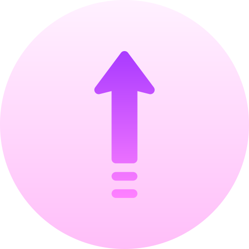 aufwärtspfeil Basic Gradient Circular icon