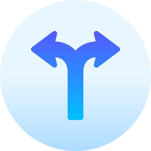 Left arrow Basic Gradient Circular icon