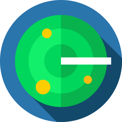 레이더 Flat Circular Flat icon