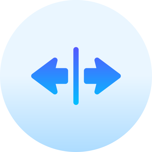 左矢印 Basic Gradient Circular icon