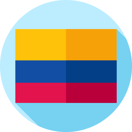 colombia Flat Circular Flat icona