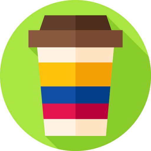 コーヒー Flat Circular Flat icon