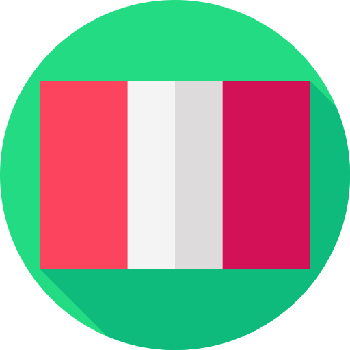 Peru Flat Circular Flat icon