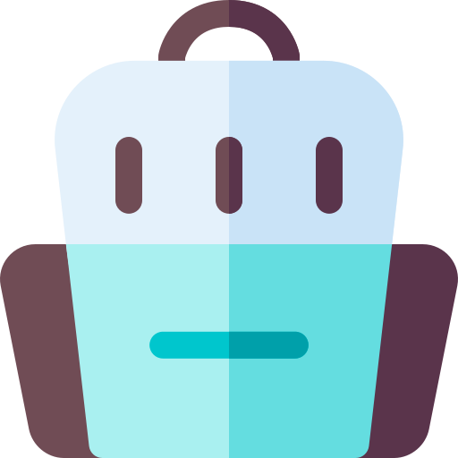 Backpack Basic Rounded Flat icon