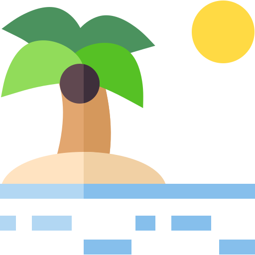 Beach Basic Straight Flat icon