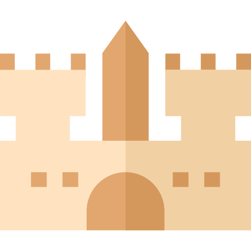 castello di sabbia Basic Straight Flat icona