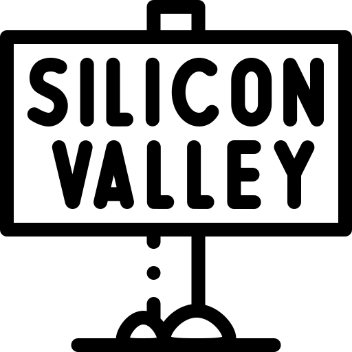 silicon valley Detailed Rounded Lineal icona