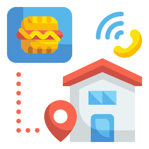 Food delivery Wanicon Flat icon