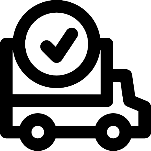 ciężarówka dostawcza Basic Black Outline ikona