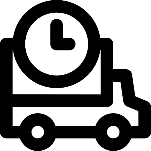 camion de livraison Basic Black Outline Icône