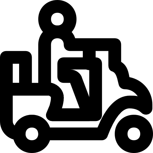 Delivery Basic Black Outline icon