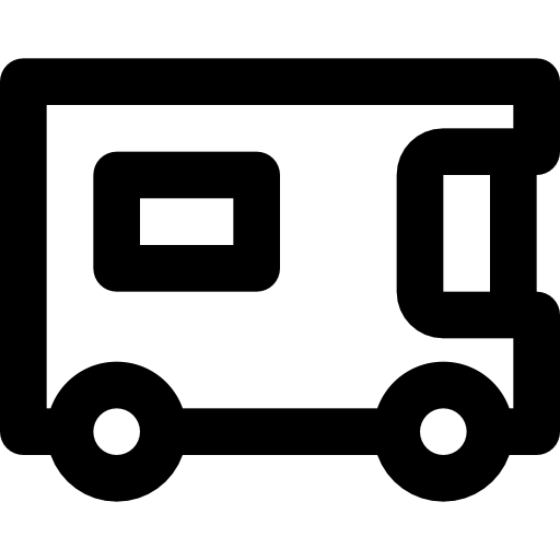 Van Basic Black Outline icon