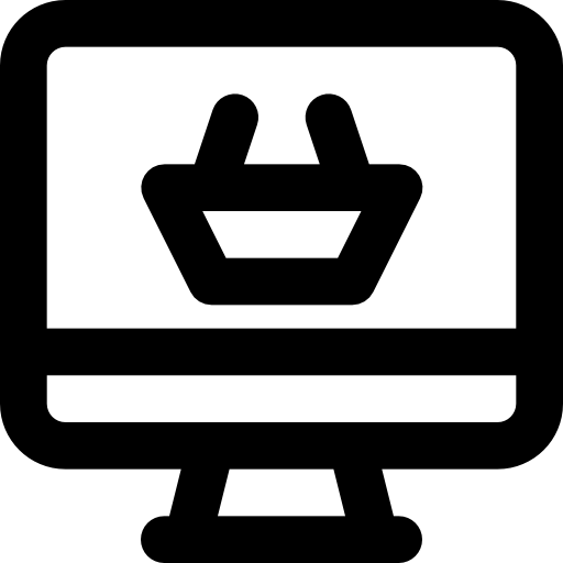 sklep internetowy Basic Black Outline ikona