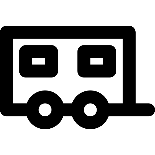 wohnwagen Basic Black Outline icon