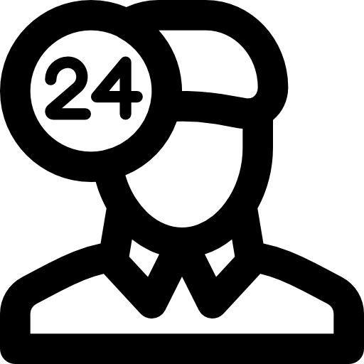 Delivery man Basic Black Outline icon