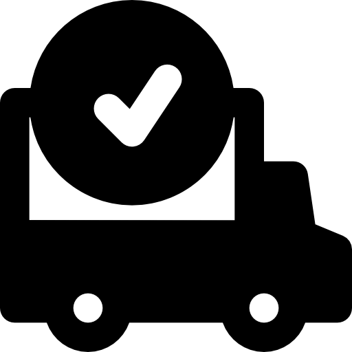 ciężarówka dostawcza Basic Black Solid ikona