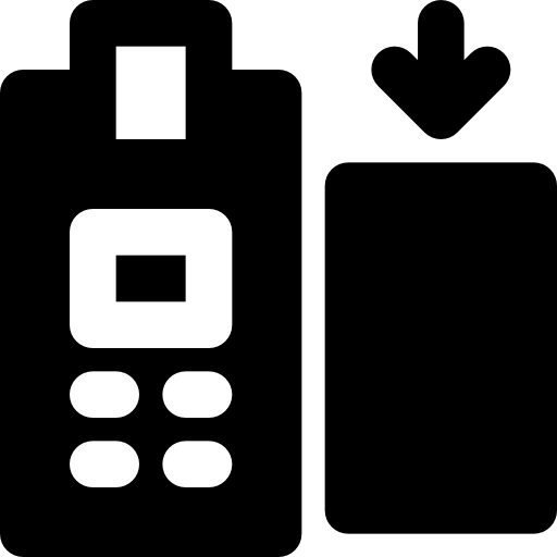 punto di servizio Basic Black Solid icona