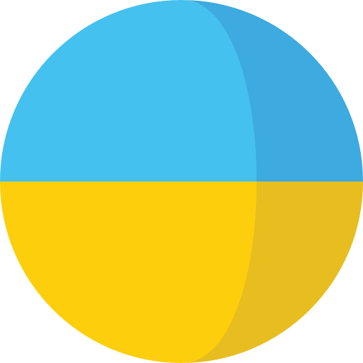 oekraïne Roundicons Circle flat icoon