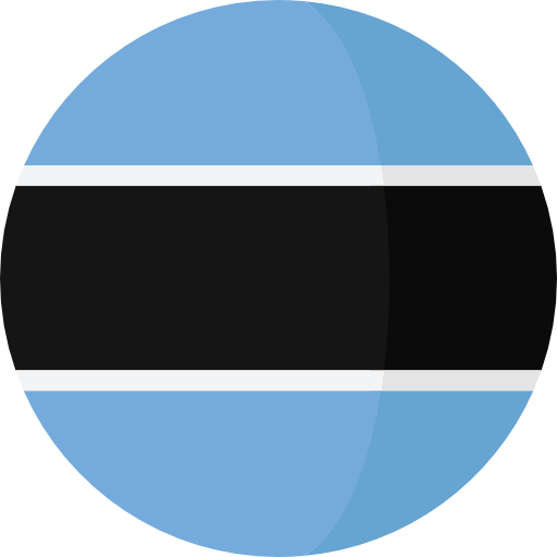 Botswana Roundicons Circle flat icon