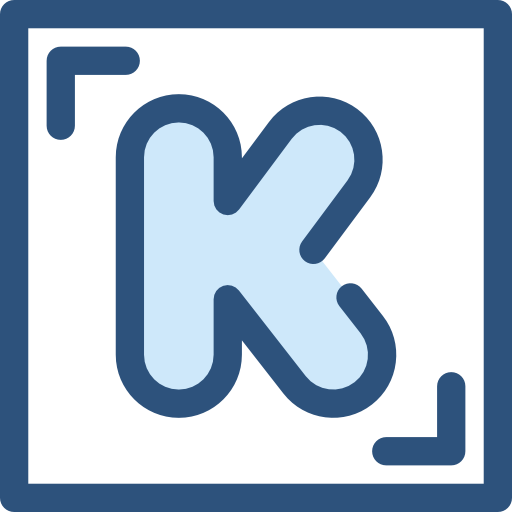 kickstarter Monochrome Blue Ícone