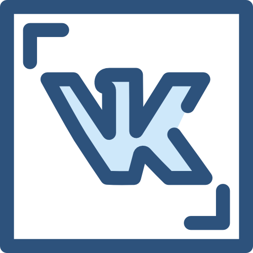 vk Monochrome Blue icon