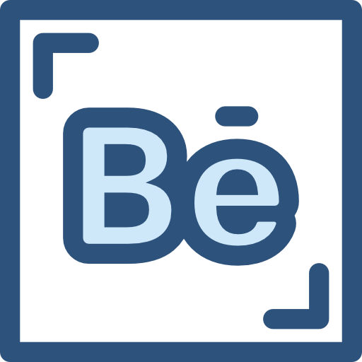 behance Monochrome Blue icono