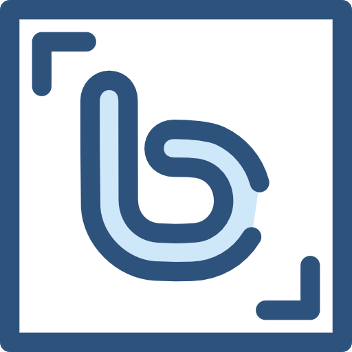 bebo Monochrome Blue icon