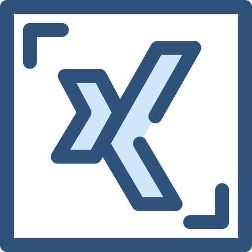 Xing Monochrome Blue icon