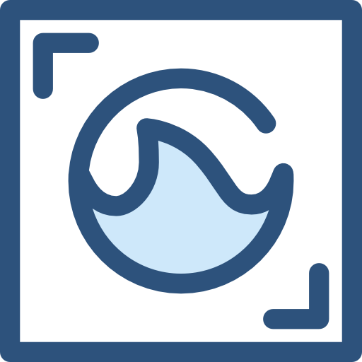 Grooveshark Monochrome Blue icon