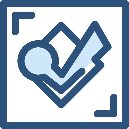 foursquare Monochrome Blue icon