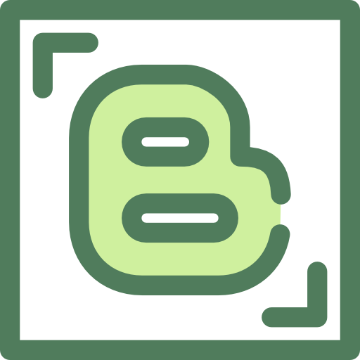 blogger Monochrome Green icon