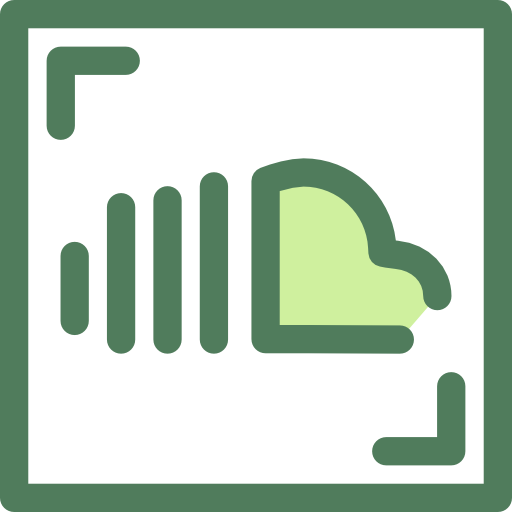 soundcloud Monochrome Green icona